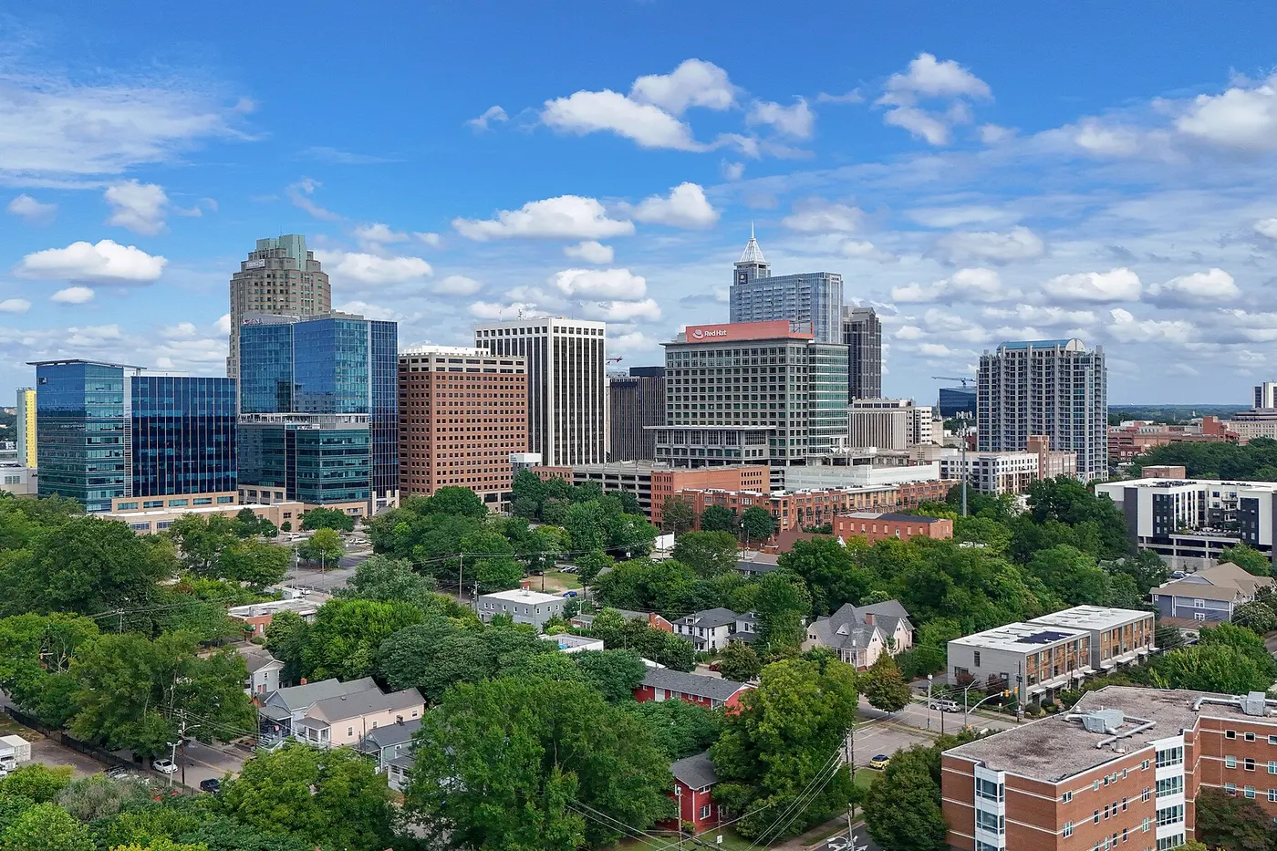 Downtown Raleigh skyline in North Carolina